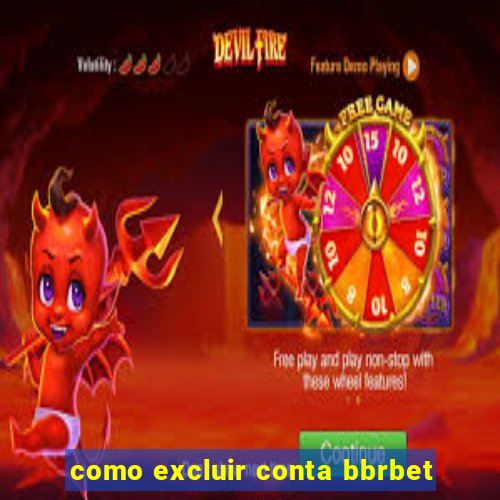 como excluir conta bbrbet